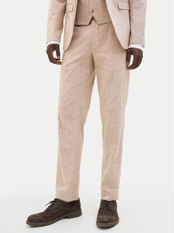 Jack&Jones Chinosy Riviera 12228724 Beżowy Slim Fit