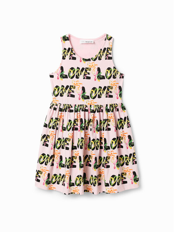 Desigual Sukienka codzienna 23SGVK11 Różowy Regular Fit
