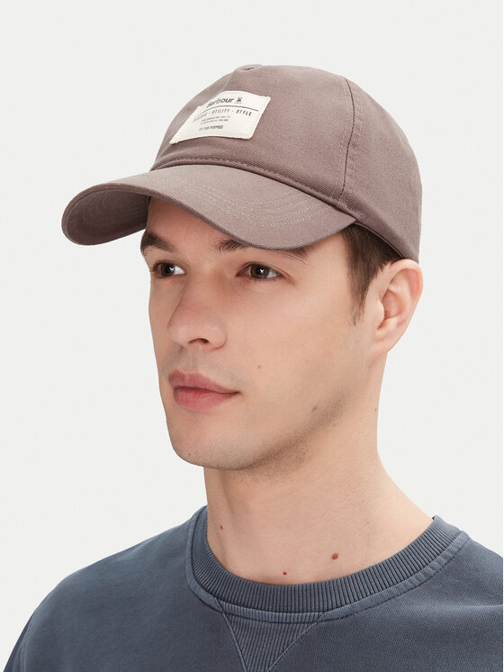 Barbour Czapka z daszkiem Lipton MHA0886GY91 Szary