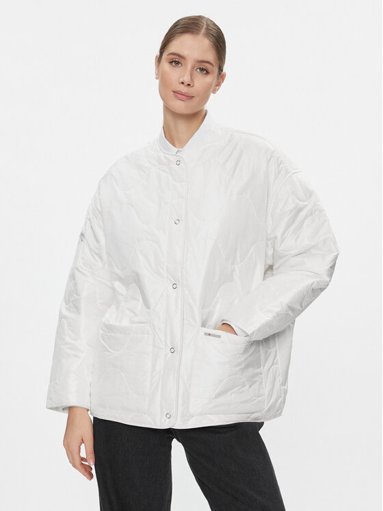 Tommy Jeans Kurtka przejściowa Tjw Onion Quilt Liner Jacket DW0DW17235 Biały Regular Fit