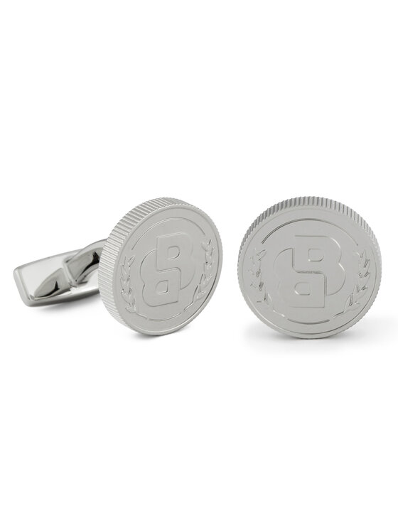 BOSS Spinki do mankietów 50546024 Srebrny