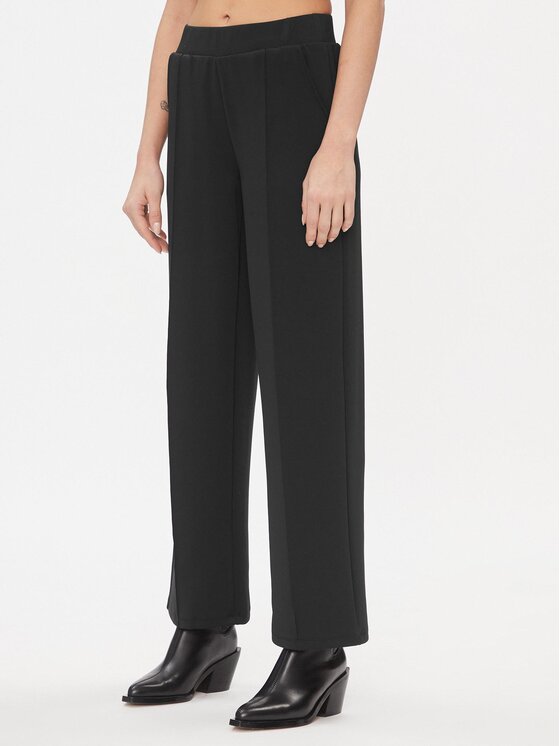 Vero Moda Spodnie materiałowe 10296830 Czarny Relaxed Fit