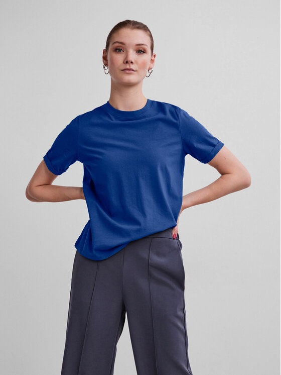Pieces T-Shirt Ria 17086970 Niebieski Regular Fit