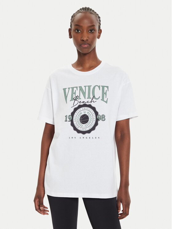 Brave Soul T-Shirt LTS-568ARIA Écru Oversize