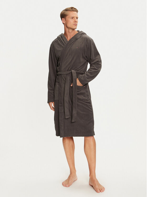 Tommy Hilfiger Szlafrok UM0UM03361 Szary