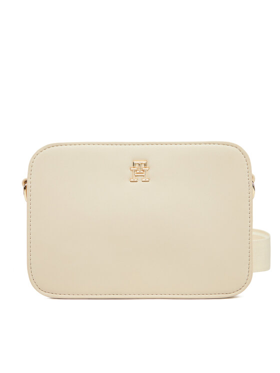 Tommy Hilfiger Torebka Th Logotape Camera Bag AW0AW17229 Beżowy