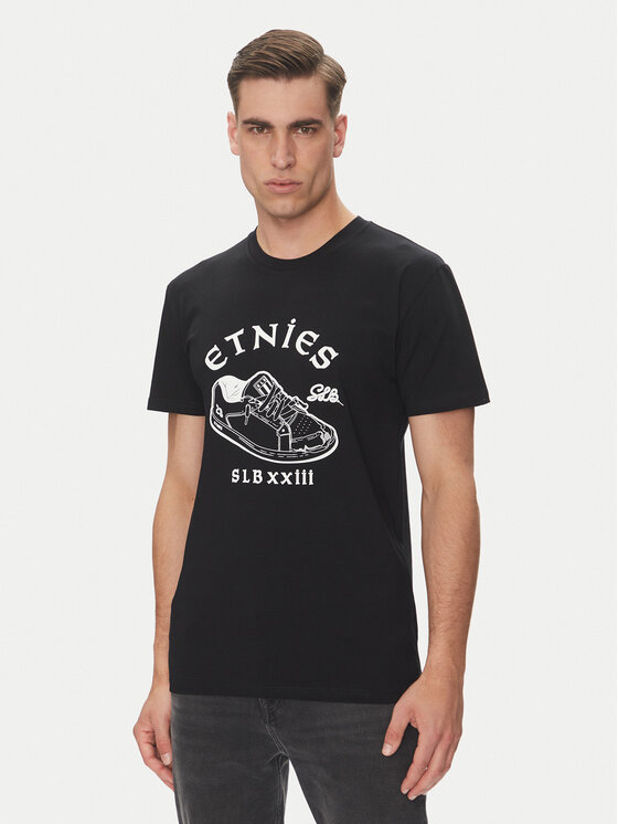 Etnies T-Shirt Slb 4130003757 Czarny Regular Fit