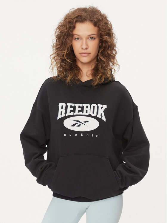 Reebok Bluza Classics Big Logo IL4633 Czarny Relaxed Fit