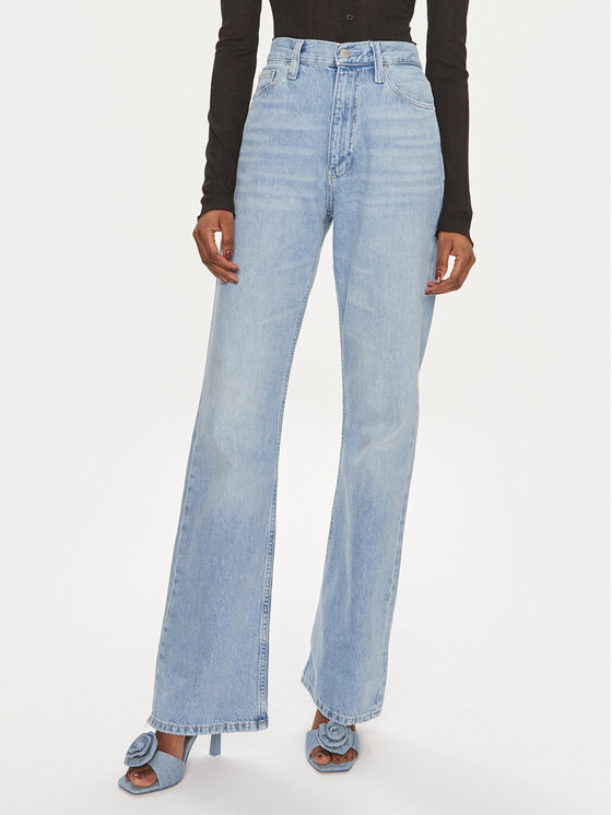 Calvin Klein Jeans Jeansy Authentic J20J222752 Niebieski Bootcut Fit