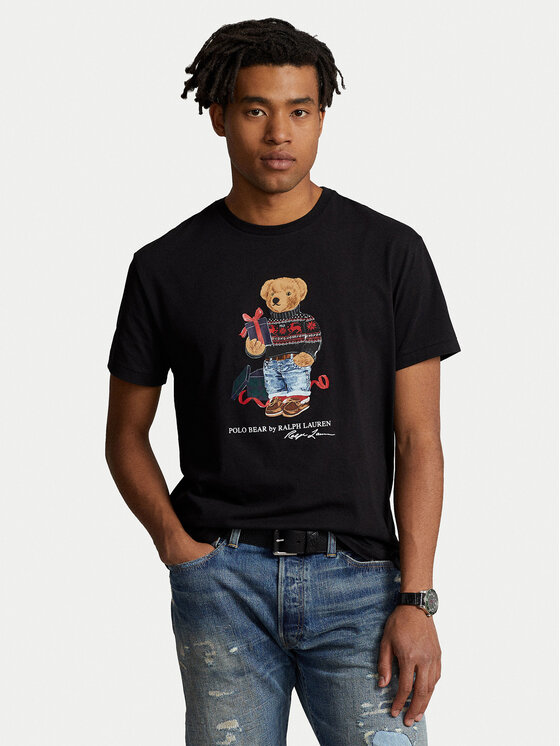 Polo Ralph Lauren T-Shirt 710854497027 Czarny Regular Fit