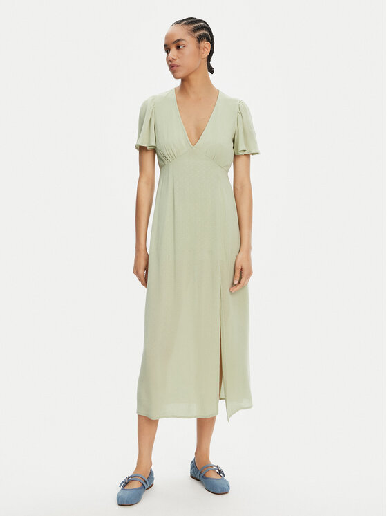 Billabong Sukienka letnia Jet Set EBJWD00134 Zielony Regular Fit