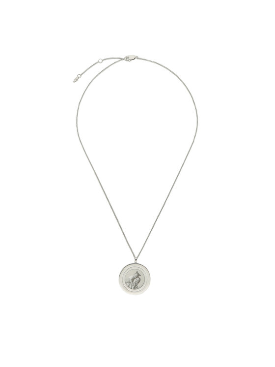 Fossil Naszyjnik Harlow Locket JF04737040 Srebrny