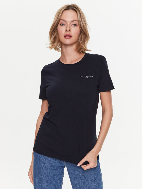 Tommy Hilfiger T-Shirt 1985 WW0WW37877 Granatowy Regular Fit
