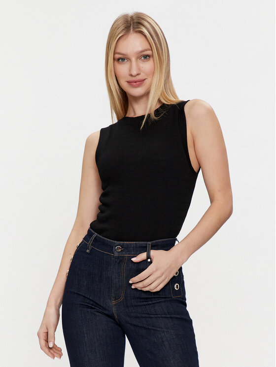 Guess Bluzka Denisa W4GP09 KC790 Czarny Regular Fit