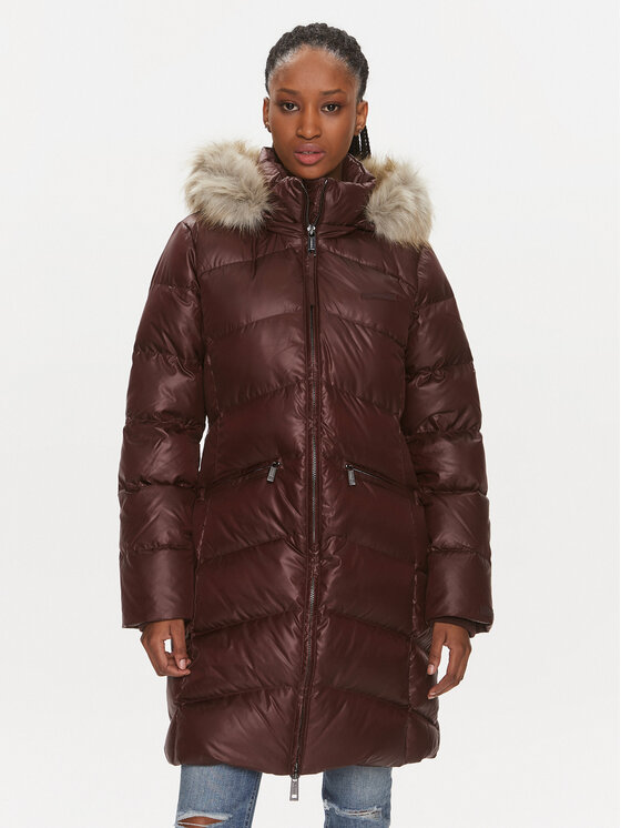 Calvin Klein Kurtka puchowa K20K207071 Brązowy Regular Fit