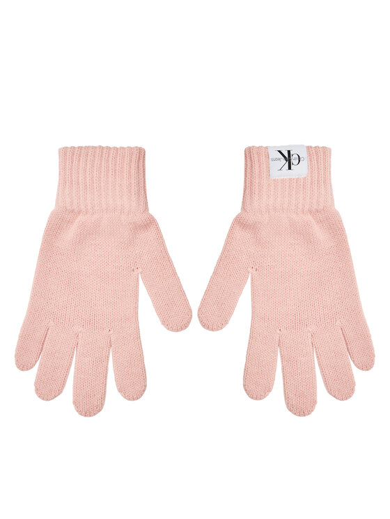 Calvin Klein Jeans Rękawiczki dziecięce Monogram IU0IU00525 Różowy