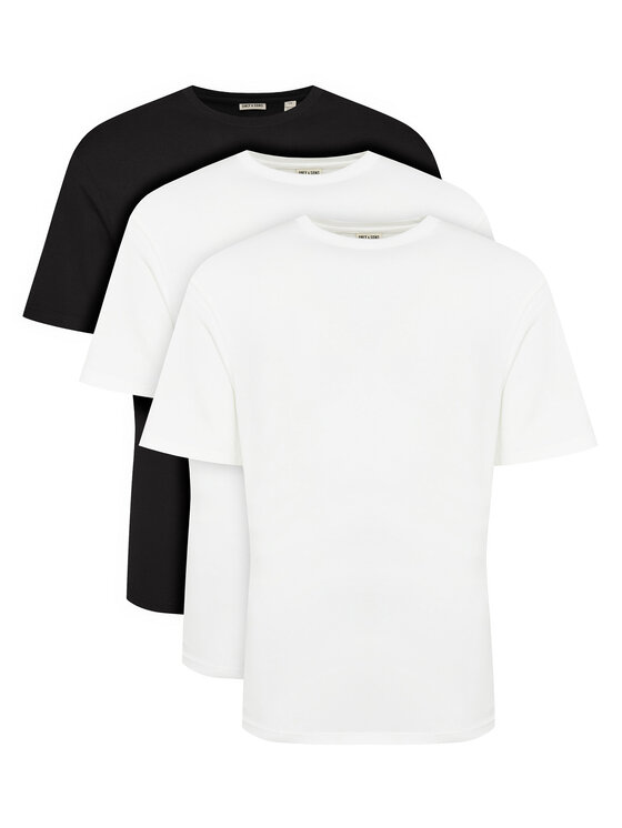 Only & Sons Komplet 3 t-shirtów Jeff 22034550 Biały Relaxed Fit