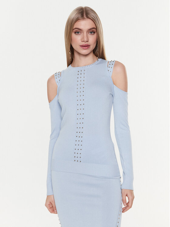 Liu Jo Sport Bluzka TA3056 MS49I Błękitny Slim Fit