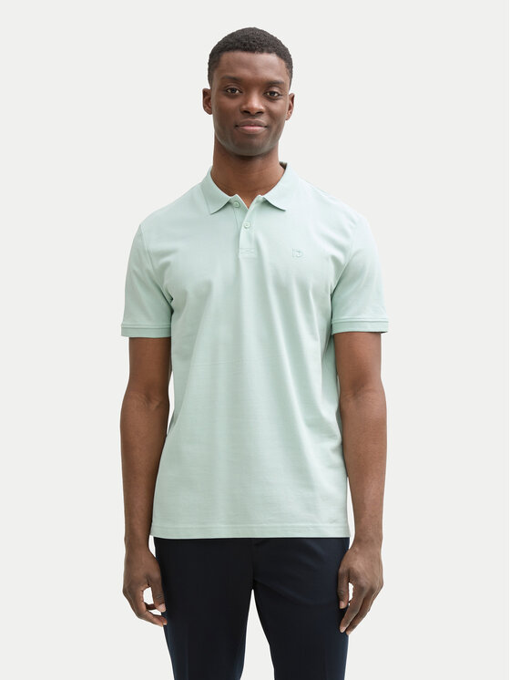 Tom Tailor Denim Polo 1045587 Zielony Regular Fit