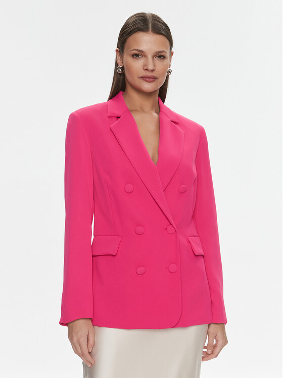Silvian Heach Marynarka Trefy GPP24328GC Różowy Regular Fit