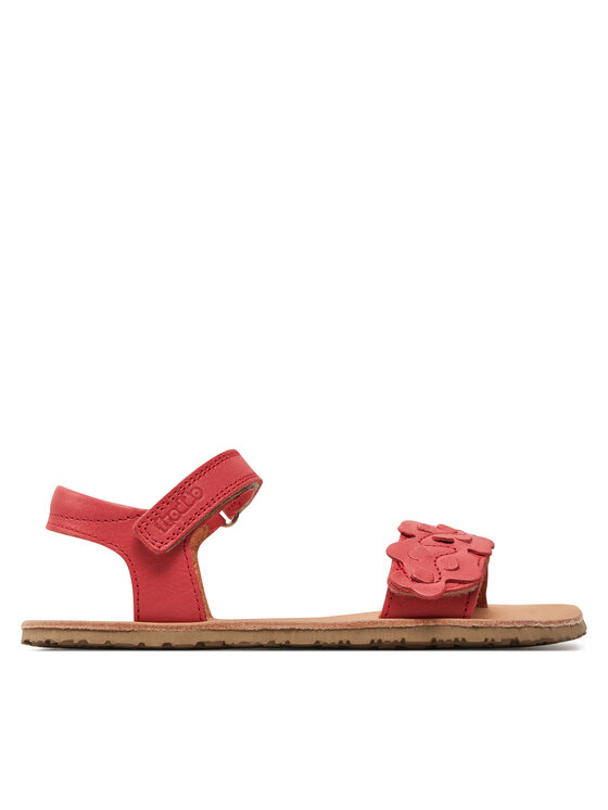 Froddo Sandały Barefoot Flexy Flowers G3150265 S Czerwony