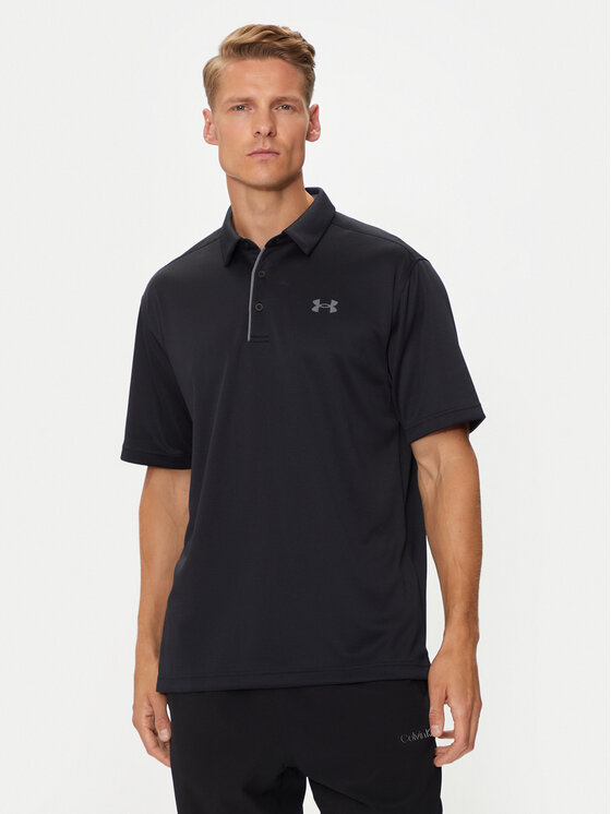 Under Armour Polo UA Tech 1290140 Czarny Loose Fit