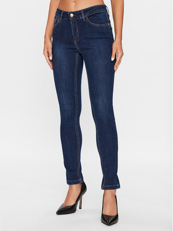 Rinascimento Jeansy CFC0115459003 Granatowy Skinny Fit