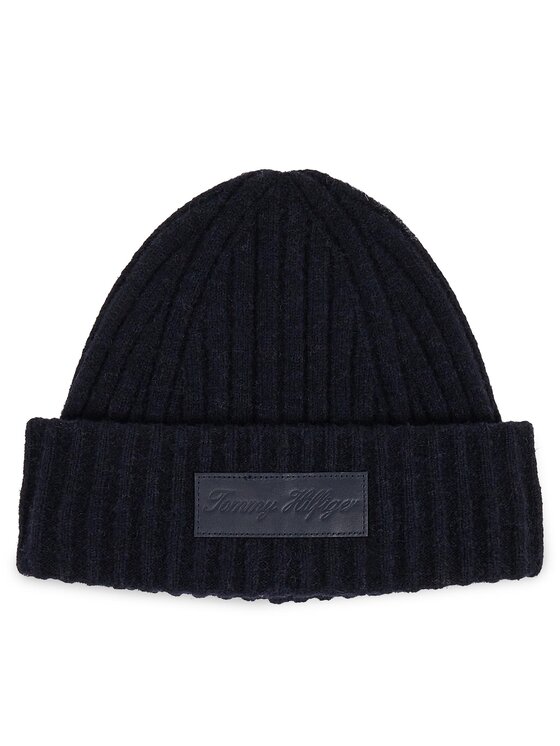 Tommy Hilfiger Czapka Twist AW0AW15325 Granatowy