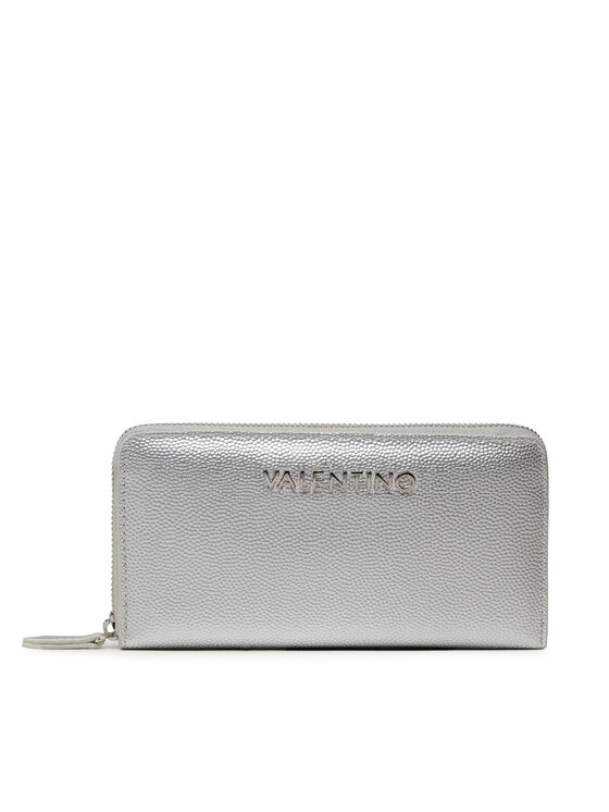 Valentino Duży Portfel Damski Divina VPS1R4155G Srebrny