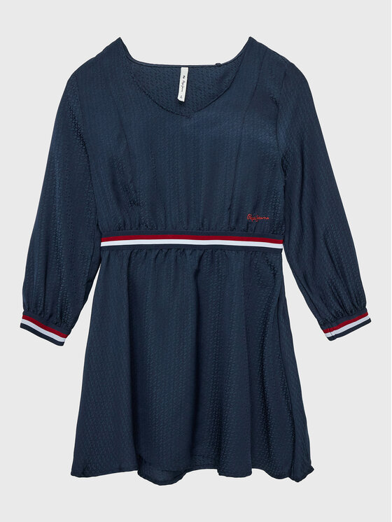Pepe Jeans Sukienka codzienna PG951580 Granatowy Regular Fit