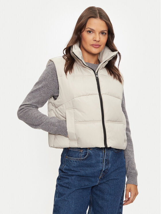 Vero Moda Bezrękawnik Klea 10293918 Écru Regular Fit