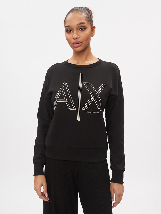 Armani Exchange Bluza 3DYM11 YJEBZ 1200 Czarny Regular Fit