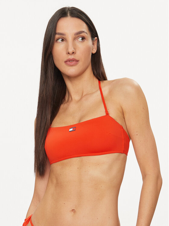 Tommy Hilfiger Góra od bikini UW0UW05088 Czerwony