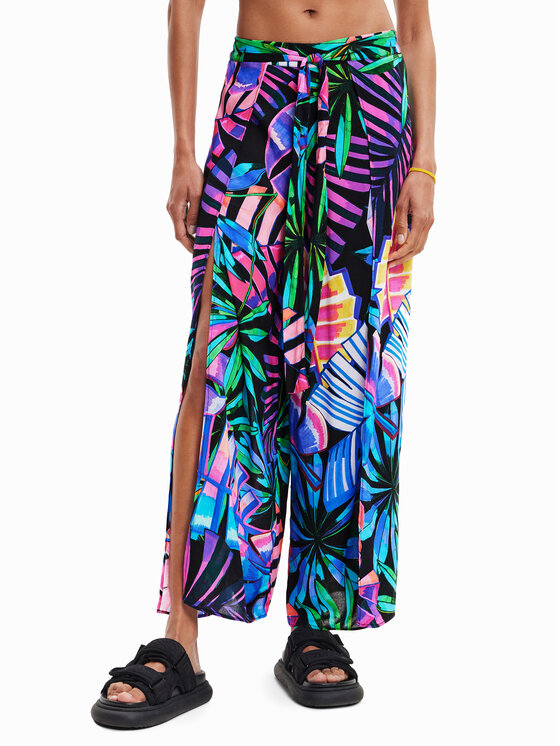 Desigual Spodnie materiałowe 23SWMW08 Kolorowy Regular Fit