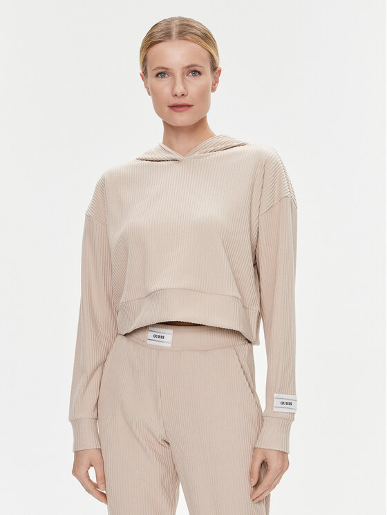 Guess Bluza Aislin V4RQ00 KC2T0 Brązowy Regular Fit