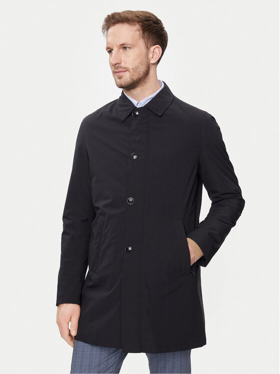 Bugatti Płaszcz przejściowy 535400-59030 Granatowy Slim Fit