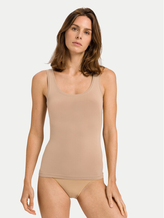 Hanro Top Touch Feeling 71814 Beżowy Slim Fit