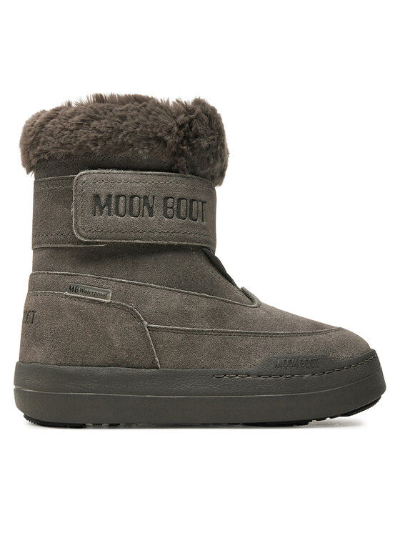Moon Boot Śniegowce Junior Park Dtrap Boot Suede 80D3440040 Szary