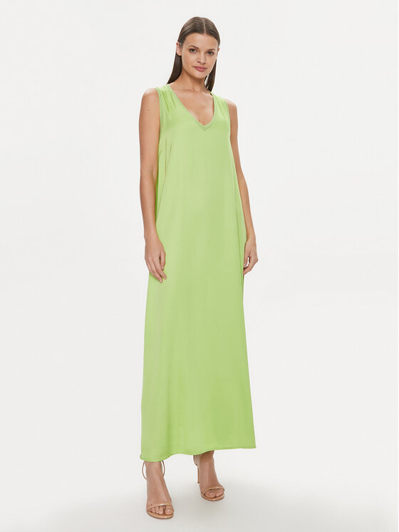 Fracomina Sukienka letnia FJ24SD3014W64101 Zielony Loose Fit