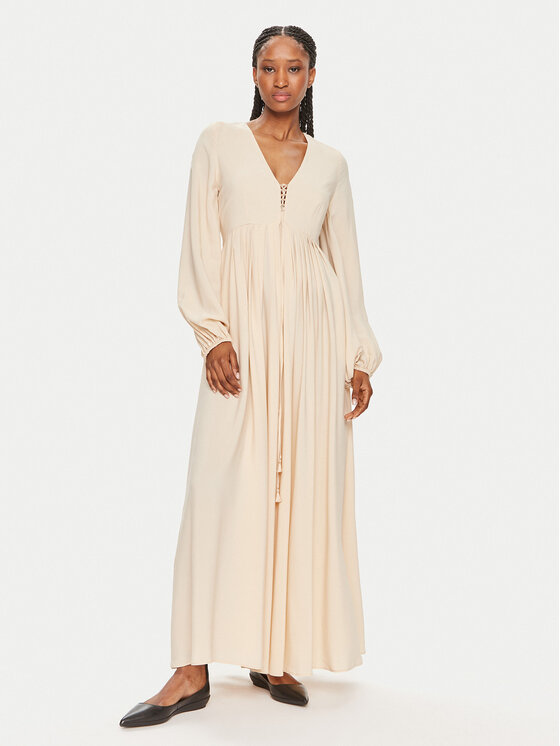 Weekend Max Mara Sukienka wieczorowa Guelfi WEEKEND MAX MARA-2415221052 Beżowy Regular Fit