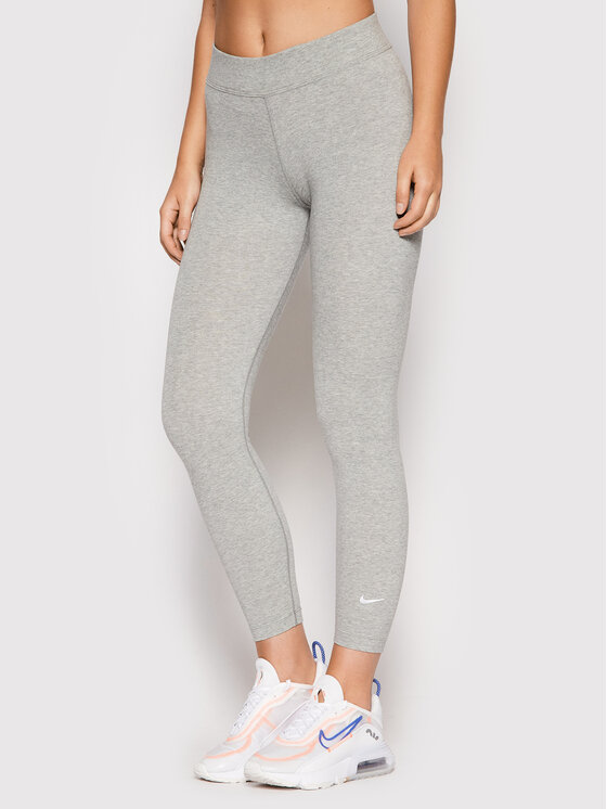 Nike Legginsy Sportswear Essential CZ8532 Szary Slim Fit