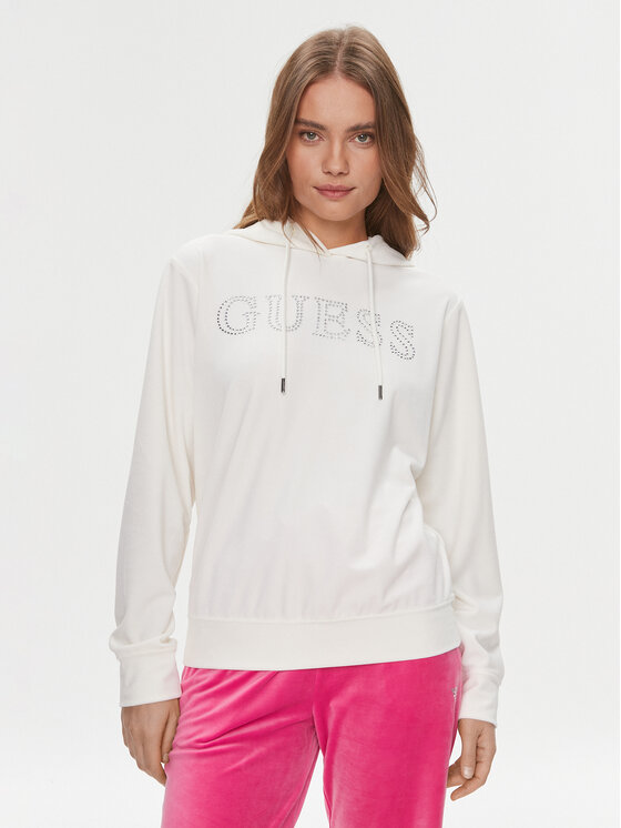 Guess Bluza Couture V4RQ25 KBXI2 Écru Regular Fit