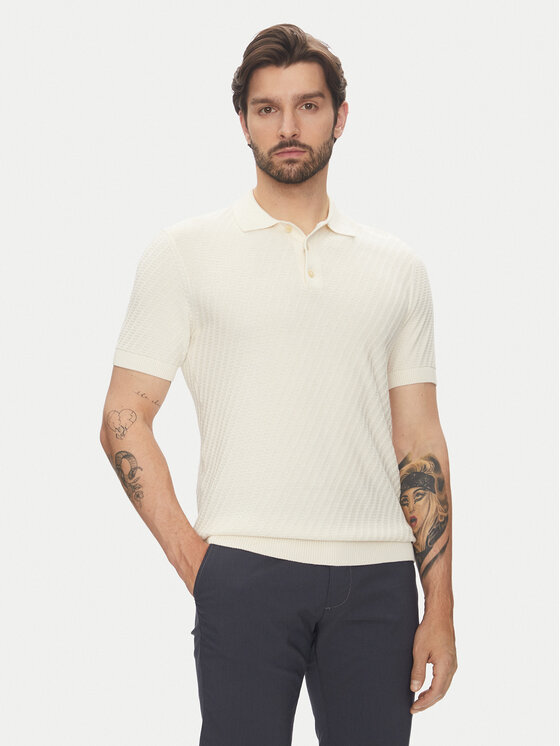 Pierre Cardin Polo C5 51314.5094 Szary Slim Fit