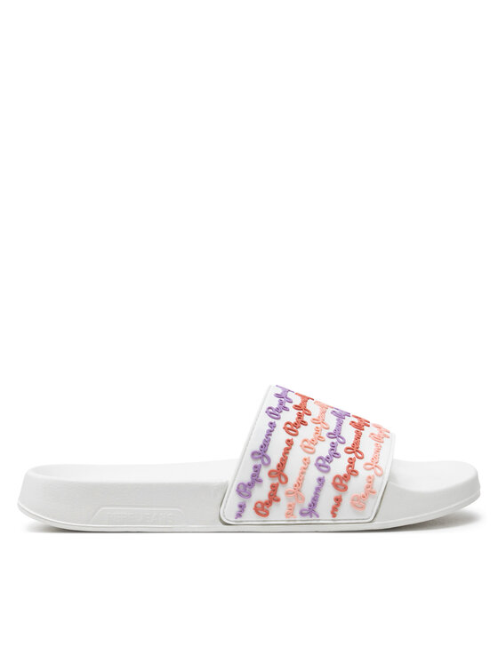 Pepe Jeans Klapki Slider Set W PLS70145 Biały