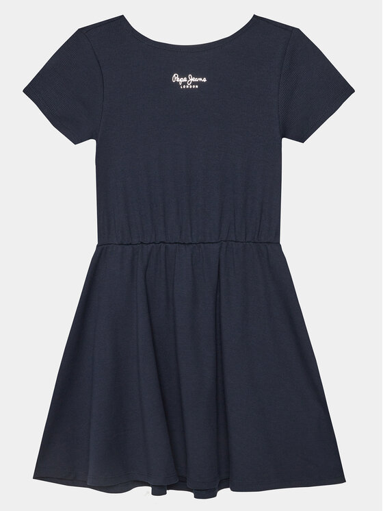 Pepe Jeans Sukienka letnia Olya PG951663 Granatowy Regular Fit