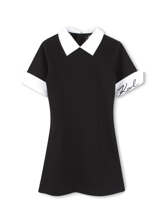 Karl Lagerfeld Kids Sukienka codzienna Z30462 D Czarny Regular Fit
