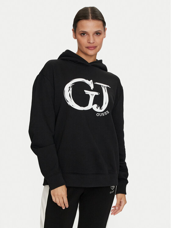 Guess Bluza Sara V4YQ00 K68I4 Czarny Relaxed Fit