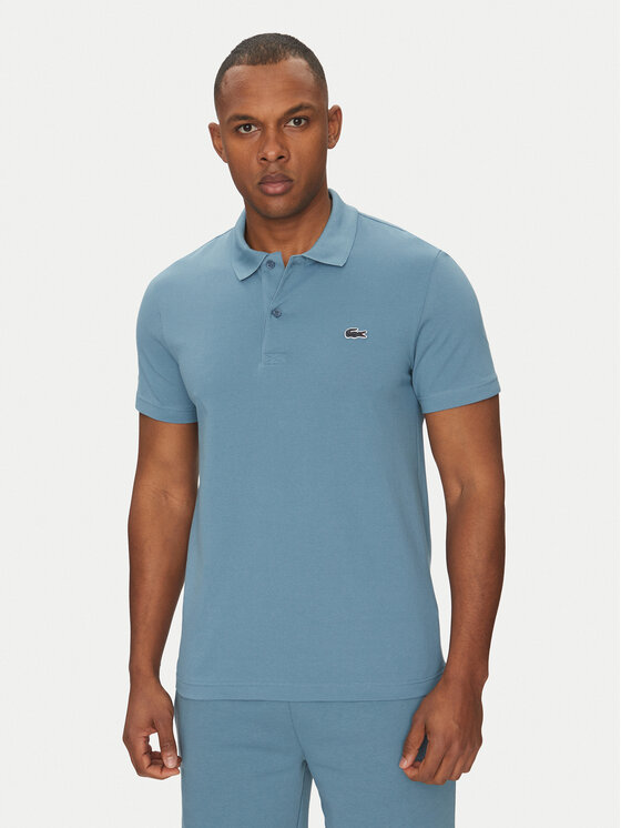 Lacoste Polo DH5522 Niebieski Regular Fit