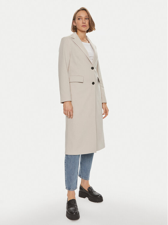 ONLY Płaszcz przejściowy Cassie 15308609 Szary Regular Fit