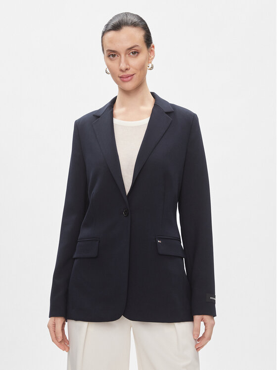 Tommy Hilfiger Marynarka Regular Sb Blazer WW0WW40496 Niebieski Regular Fit